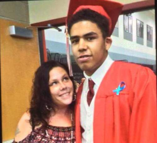 Tony Robinson, in a picture from his mother's phone.