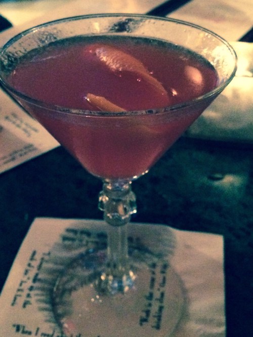 The Contessa from the French 75--now I now what to do with all the rhubarb that SHOULD be coming up soon in Wisco!