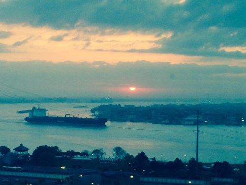 The river this morning.  